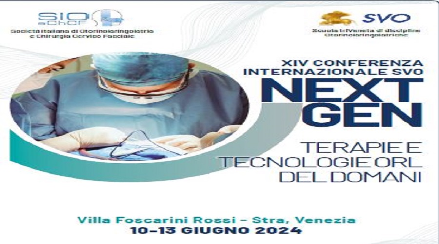 Clicca per accedere all'articolo XIV Conferenza Internazionale SVO "NEXT GEN Terapie e Tecnologie ORL del domani"_10-13 Giugno 2024